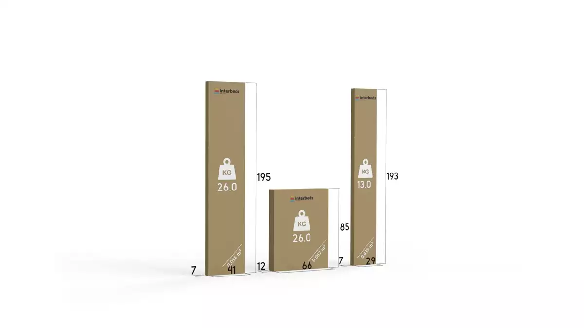 Způsob balení patrové postele pro mládež KUBUŚ 80X190 se zásuvkou, bílá/růžová