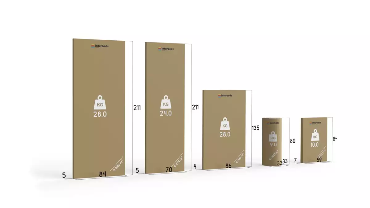 Způsob balení patrové postele pro mládež MAX 2 80X200 s matrací