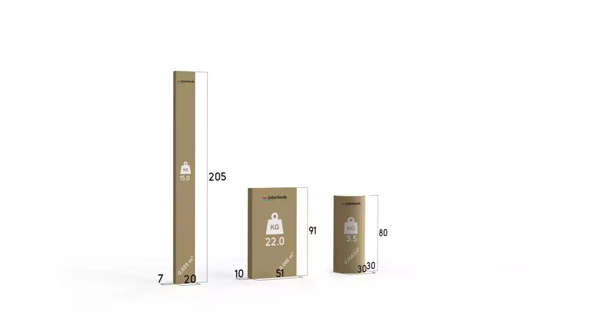 Způsob balení pro jednolůžko BARTEK pro mládež 90X200 s matrací, grafit