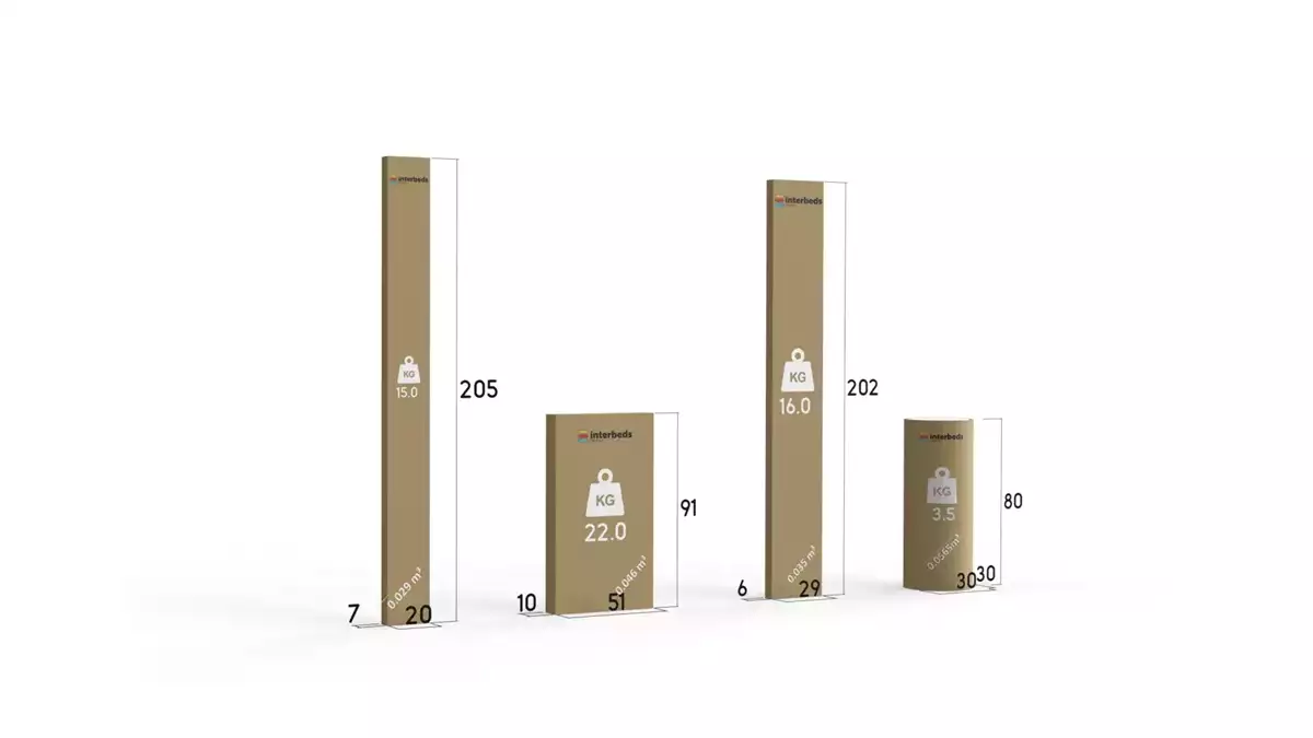 Způsob balení pro jednolůžkovou postel pro mládež DAREK 80X200 s matrací a zásuvkou, grafit