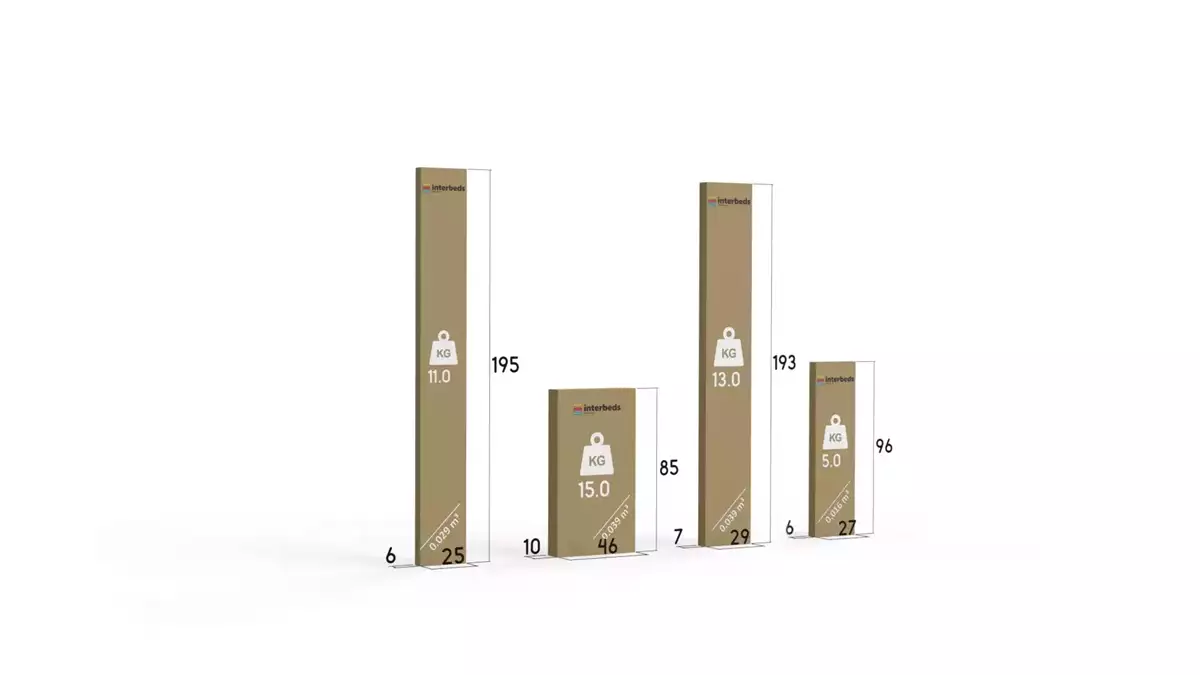 Způsob balení výsuvné dětské postele KUBUŚ 80X190 se zásuvkou, borovice/grafit