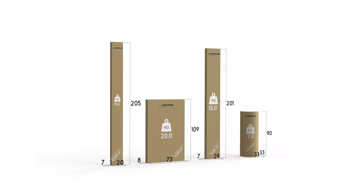 Způsob balení výsuvné postele LILI pro teenagery 90X200 s matrací a šuplíkem, bílá/grafit