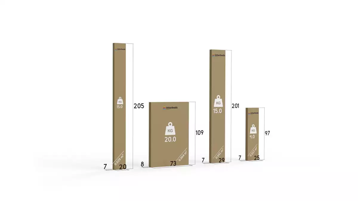 Způsob balení výsuvné postele LILI pro teenagery 90X200 se zásuvkou, bílá/grafit