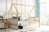 SMART 2 HOUSE jednolůžko 80X160 s úložným prostorem, přírodní dřevo