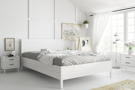 Ložnicová postel 160x200 - Continental white se zvedacím rámem