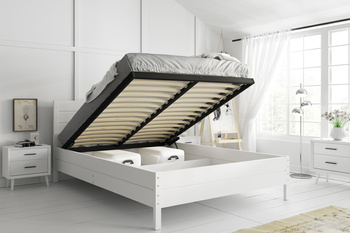 Ložnicová postel 160x200 - Continental white se zvedacím rámem