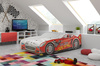 Jednolůžko Cars 80X160 s matrací, červené