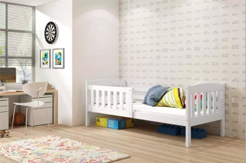 Jednolůžko Kubuś pro dospívající 90x190, bílé