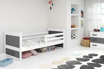 Jednolůžko pro mládež RICO 90X200, bílá/grafitová