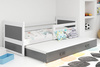 Rozkládací postel pro mladé RICO 90X200 se zásuvkou, bílá/grafitová