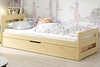 ERNI 90X200 jednolůžko pro mládež s matrací a úložným boxem, borovice