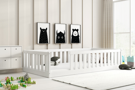 Dětská jednopatrová postel 90x190 - Bella Sima bílá