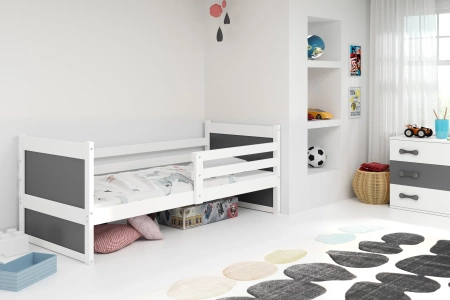 Jednolůžko pro mládež RICO 90X200, bílá/grafitová