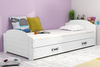 Jednolůžko pro mládež LILI 90X200 se zásuvkou, bílé