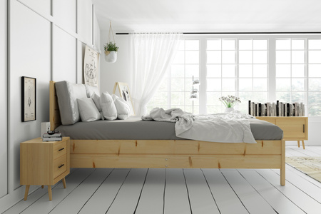 Dřevěná postel 160x200 - kontinentální borovice se zvedacím rámem