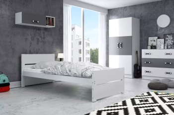 BARTEK jednolůžko pro mladé 90X200, bílé