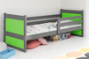 Jednolůžko pro mládež RICO 90X200 s matrací, grafit/zelená