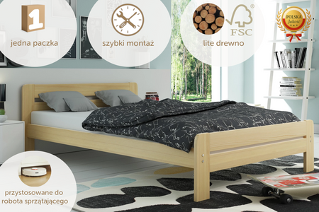 Postel do ložnice DALLAS 160X200, borovice