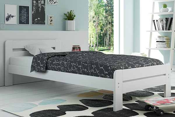 Ložnicová postel DALLAS 120X200 s matrací, bílá