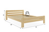 Postel do ložnice DALLAS 120X200, borovice