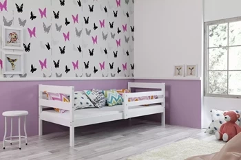 Jednolůžko pro mládež ERYK 90X200 s matrací, bílé