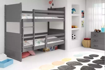 Patrová postel pro mládež RICO 90X190, grafitová