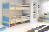 Patrová postel pro mládež RICO 90X200, borovice/modrá
