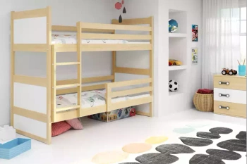 Patrová postel RICO 90X190, borovice/bílá