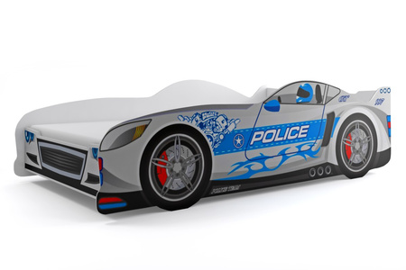 Jednolůžko Cars 80X160 s matrací, stříbrné